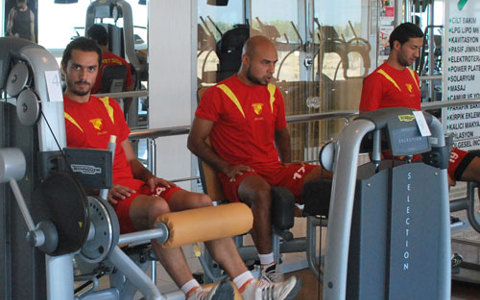 Göztepe?miz bugün Sportspark?ta çalışmalarını sürdürdü