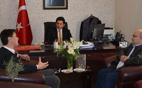 Urla Kaymakamını Makamında Ziyaret Ettik