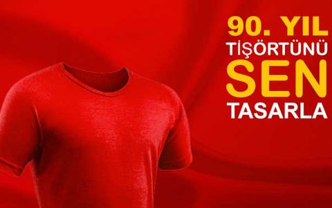 90. Yıl Tişörtünü Sen Tasarla