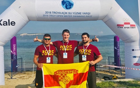 Troya Açık Su Yüzme Yarışı'nda Temsil Edildik