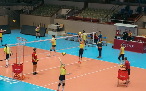 Voleybol Takımımız Fenerbahçe Terrazzo Maçı Hazırlıklarını Tamamladı