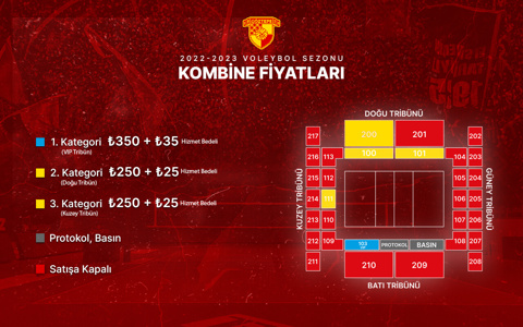 2022-23 Sezonu Voleybol Kombine Satışları Hakkında Bilgilendirme