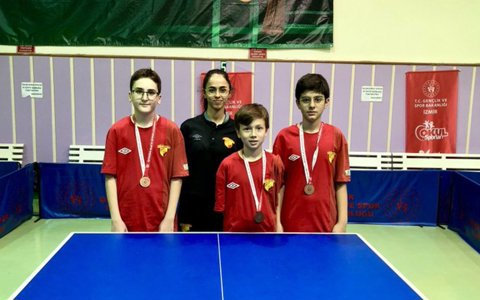Masa Tenisi Sporcularımız İzmir Üçüncüsü