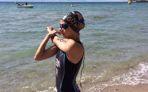 İpek Öztosun Didim Triatlonu'nu 2. Tamamladı