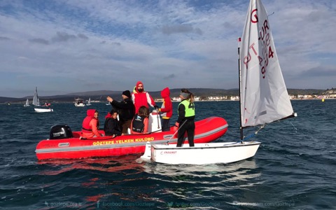 Takım Yarışında Göztepe Yelken Rüzgarı